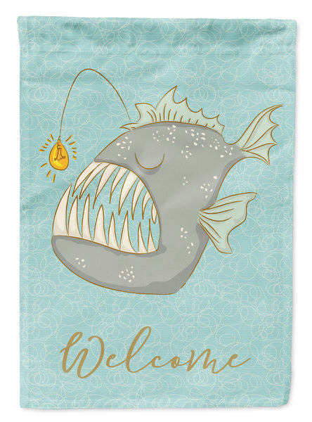 Frog Fish Welcome Flag Canvas House Size BB8567CHF