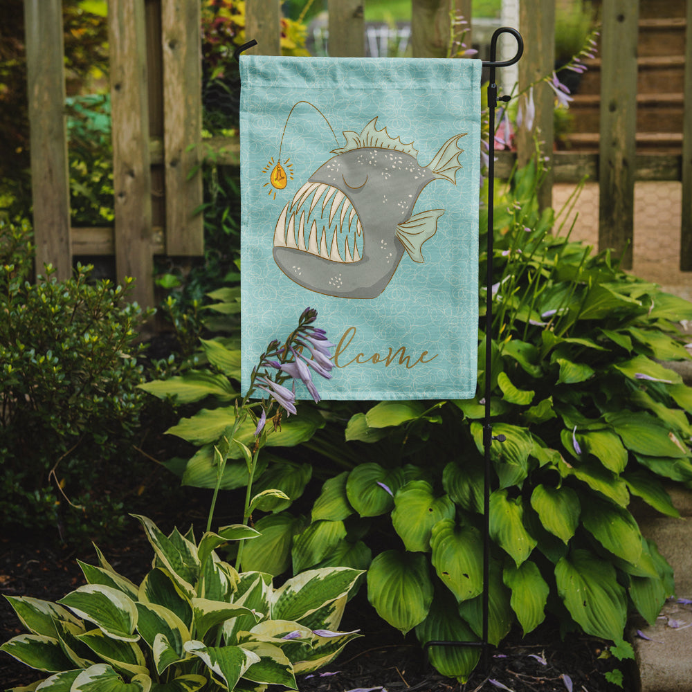 Frog Fish Welcome Flag Garden Size BB8567GF  the-store.com.
