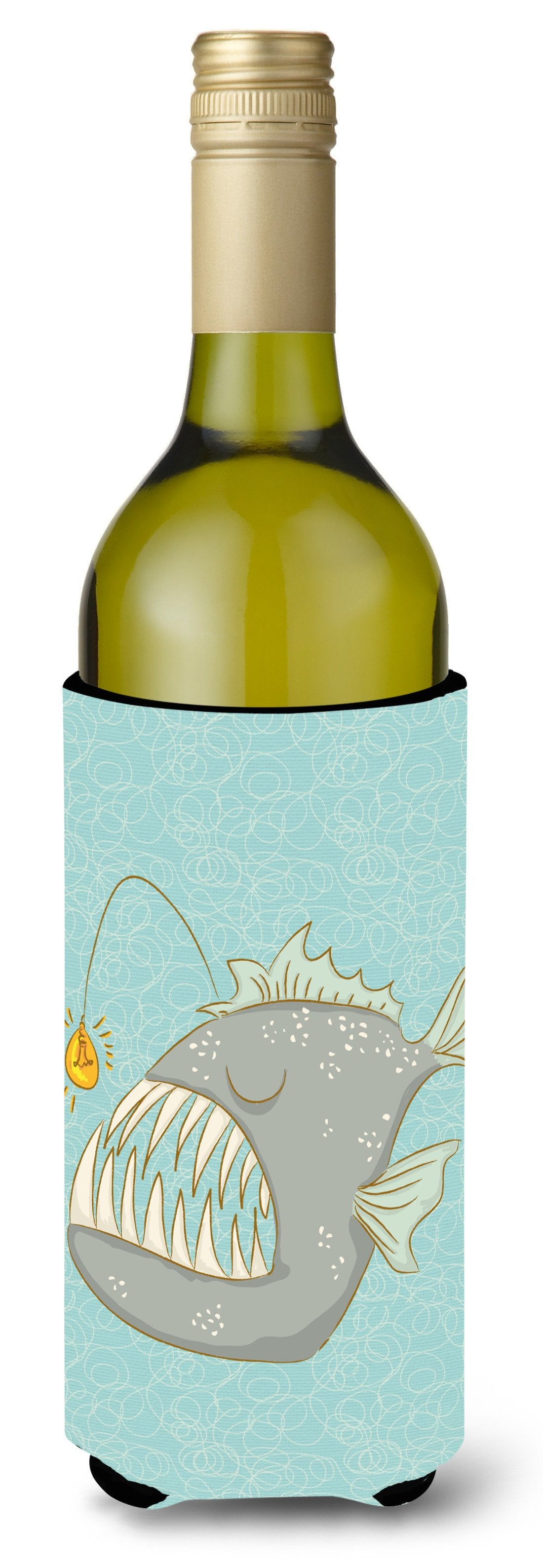 Frog Fish Wine Bottle Beverge Insulator Hugger BB8567LITERK by Caroline&#39;s Treasures