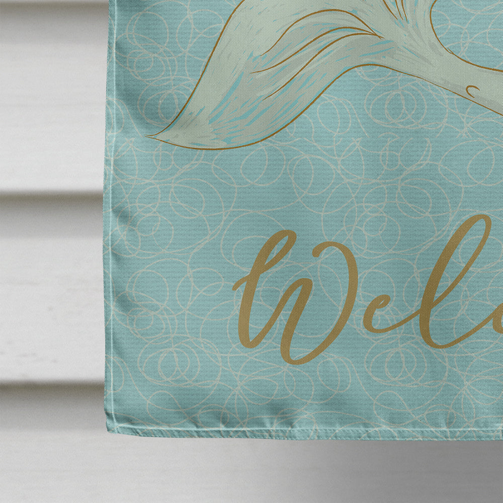Mermaid Welcome Flag Canvas House Size BB8568CHF  the-store.com.