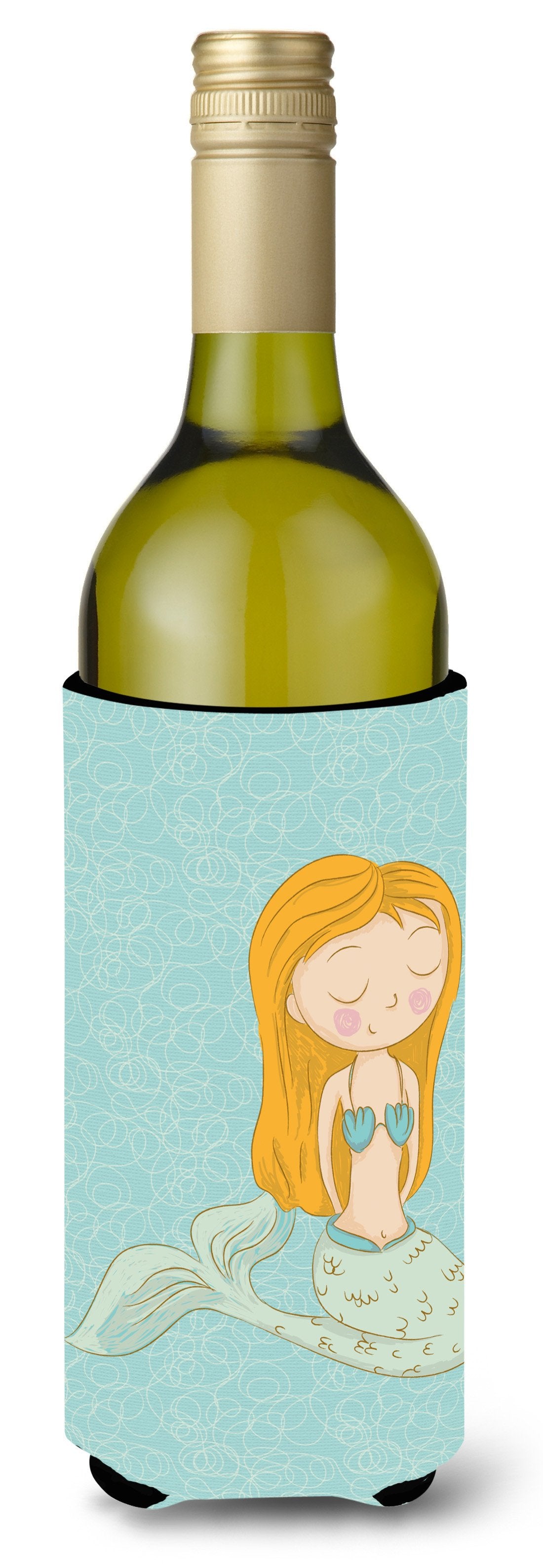 Mermaid Wine Bottle Beverge Insulator Hugger BB8568LITERK by Caroline&#39;s Treasures