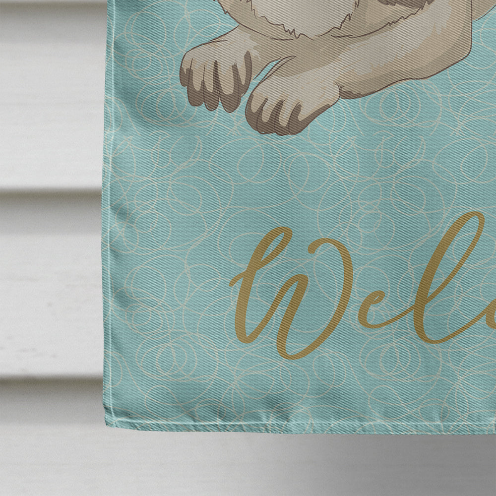 Raccoon Welcome Flag Canvas House Size BB8569CHF