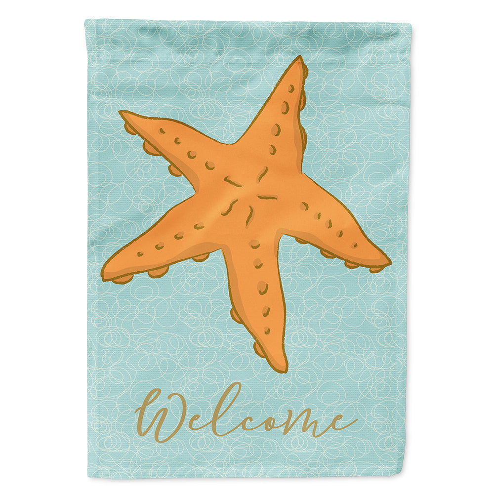 Starfish Welcome Flag Canvas House Size BB8572CHF  the-store.com.