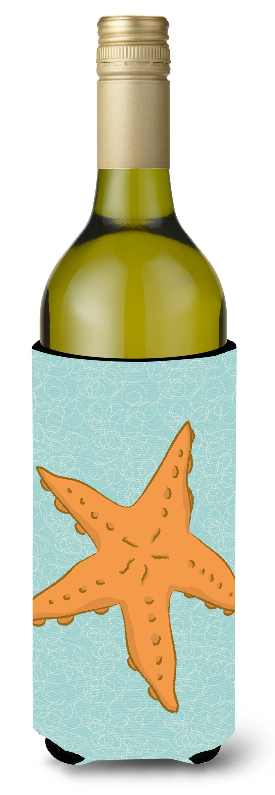 Starfish Wine Bottle Beverge Insulator Hugger BB8572LITERK by Caroline&#39;s Treasures
