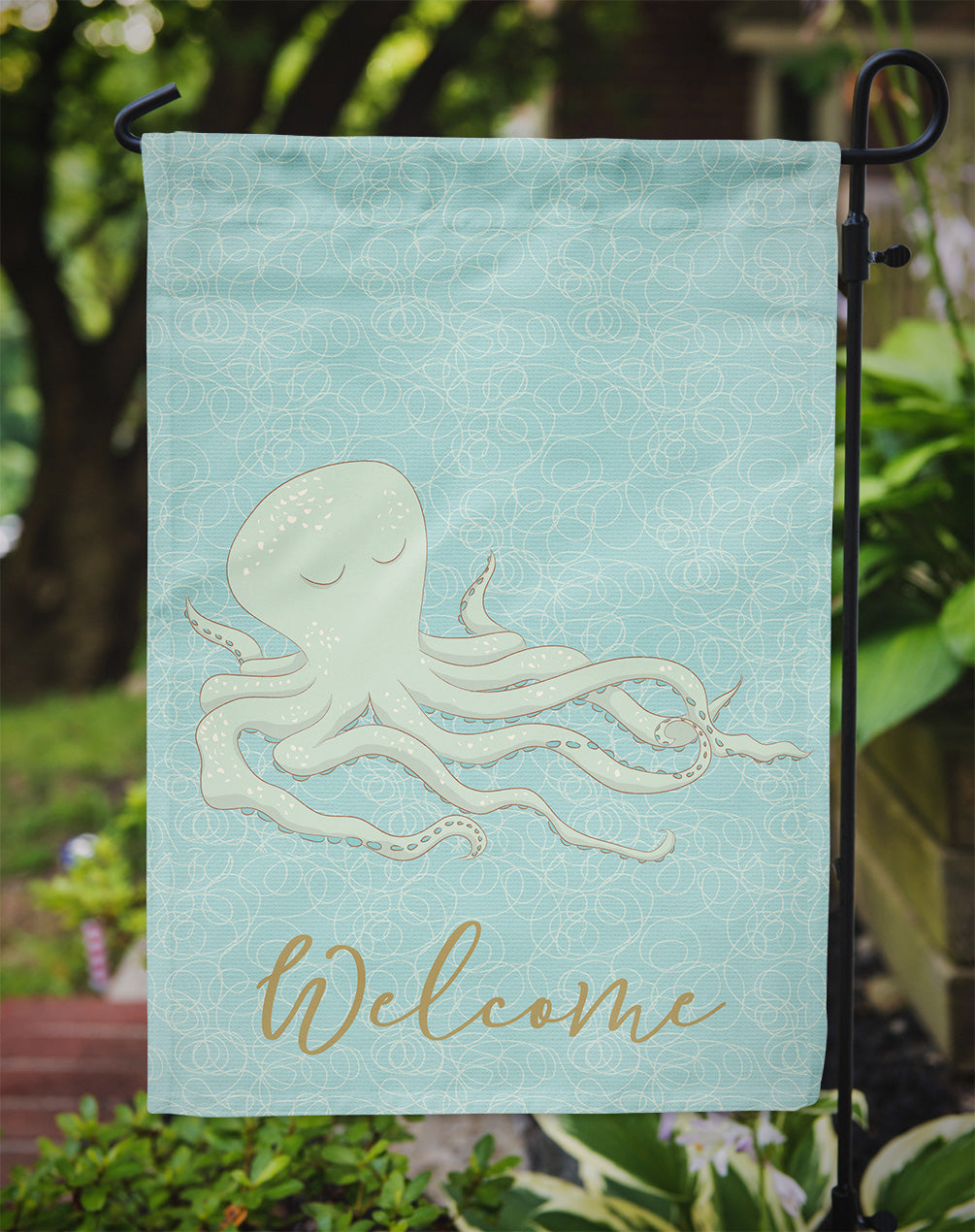 Octopus Welcome Flag Garden Size BB8573GF