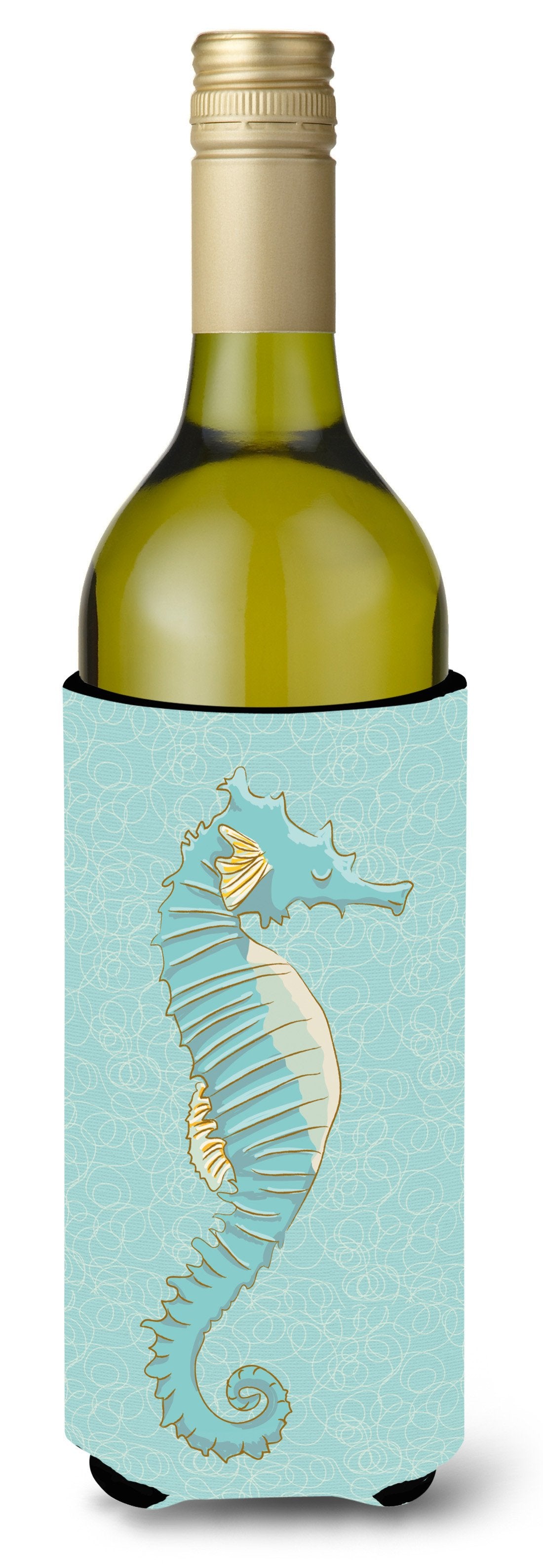 Seahorse Wine Bottle Beverge Insulator Hugger BB8575LITERK by Caroline's Treasures