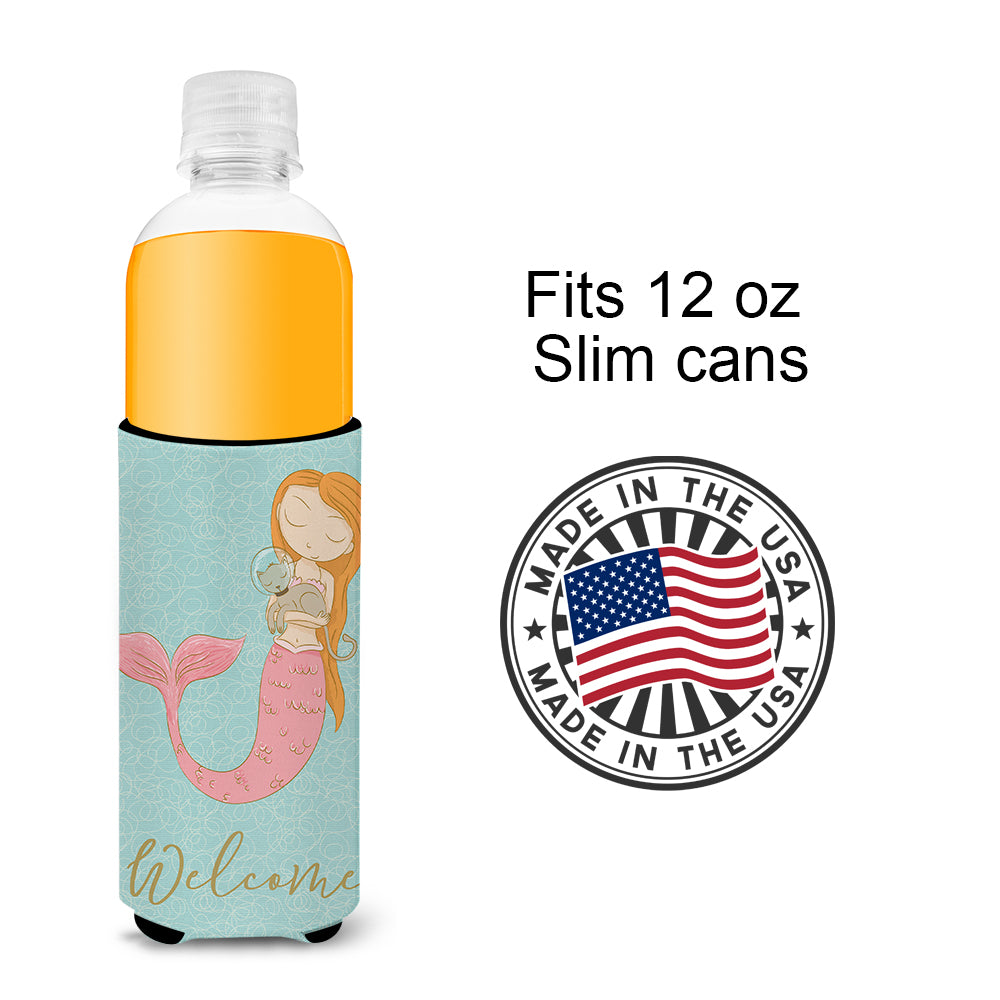 Mermaid with Cat  Ultra Hugger for slim cans BB8577MUK  the-store.com.