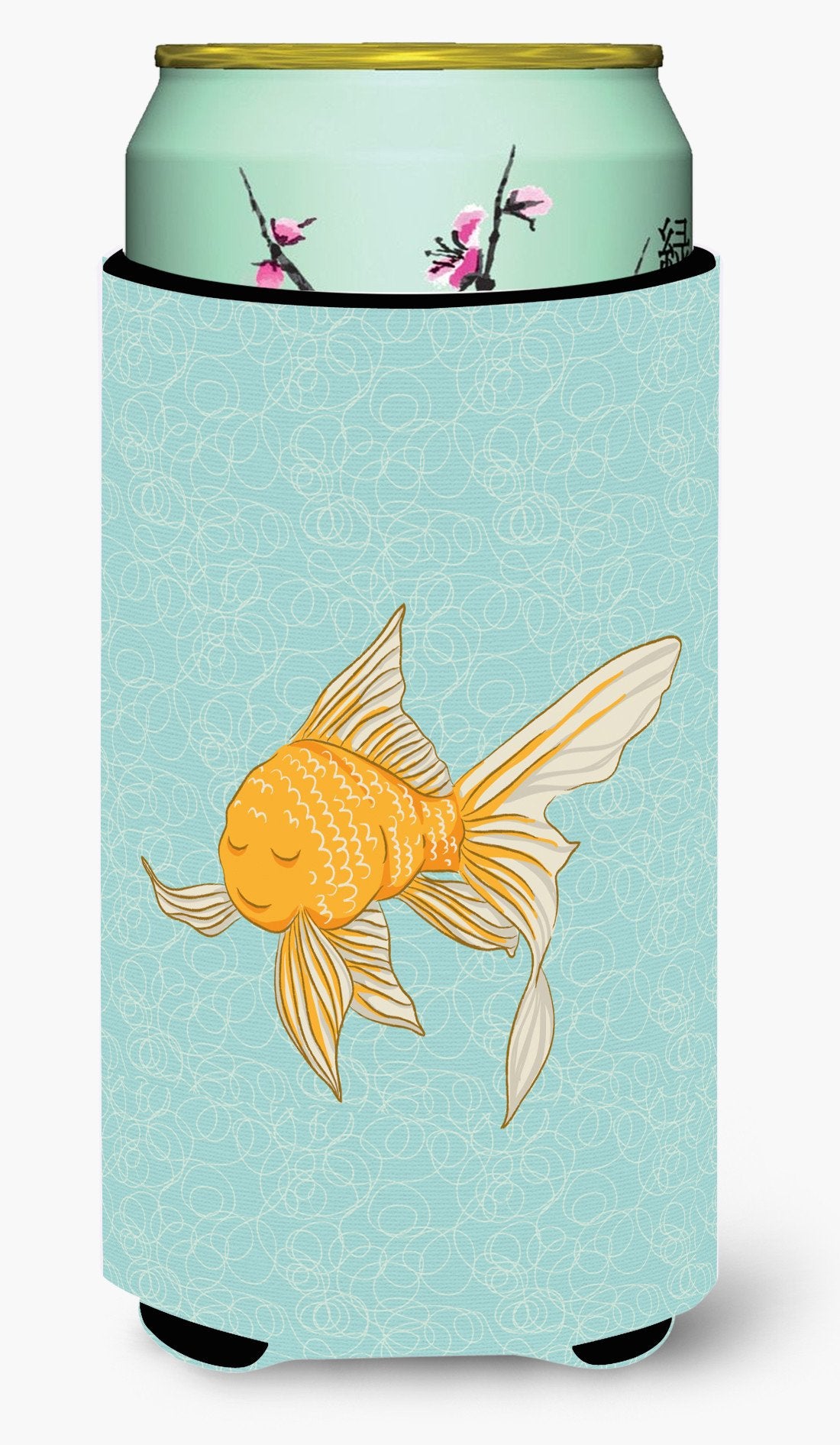 Gold Fish Tall Boy Beverage Insulator Hugger BB8579TBC by Caroline's Treasures