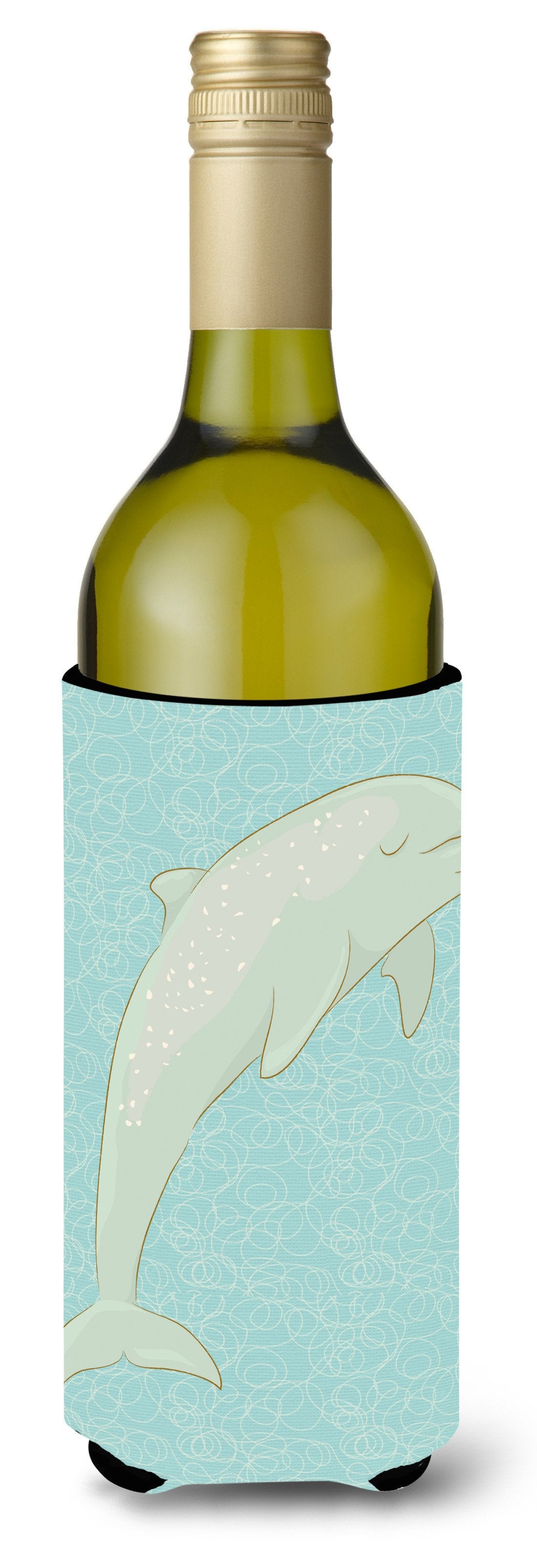 Dolphin Wine Bottle Beverge Insulator Hugger BB8581LITERK by Caroline's Treasures