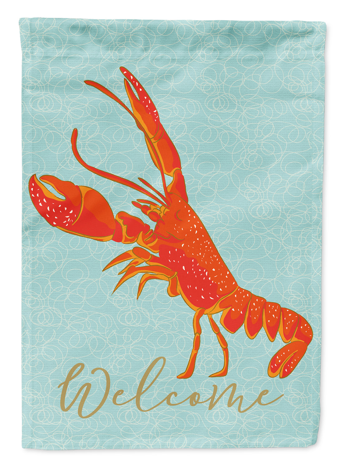 Lobster Welcome Flag Canvas House Size BB8585CHF  the-store.com.