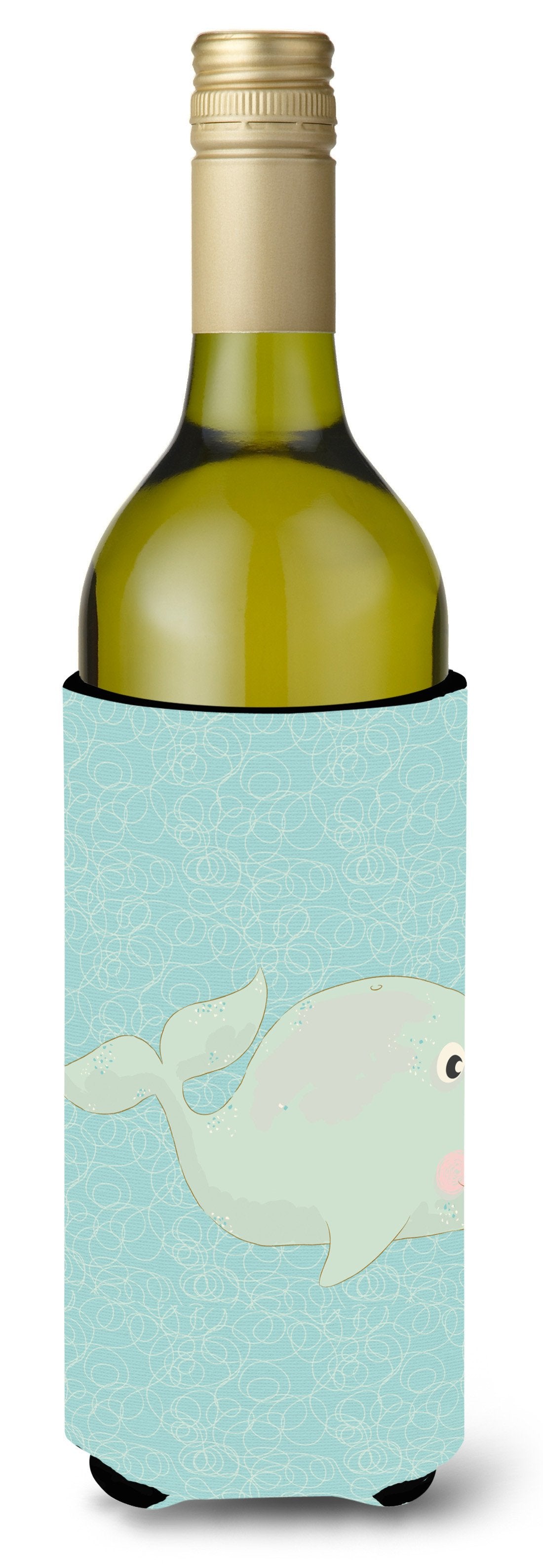 Whale Wine Bottle Beverge Insulator Hugger BB8586LITERK by Caroline&#39;s Treasures