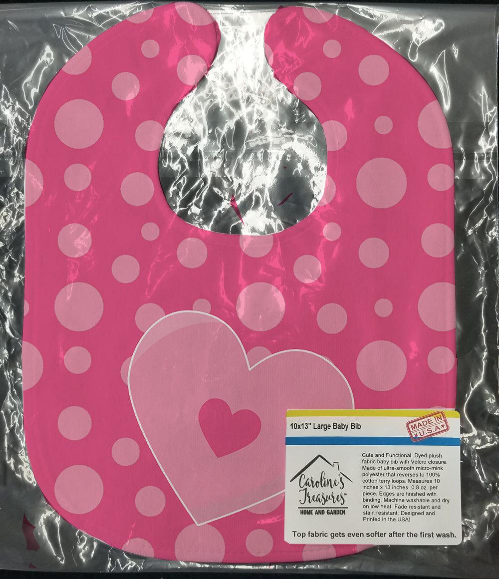 Hearts on Polkadots Baby Bib BB8593BIB - the-store.com