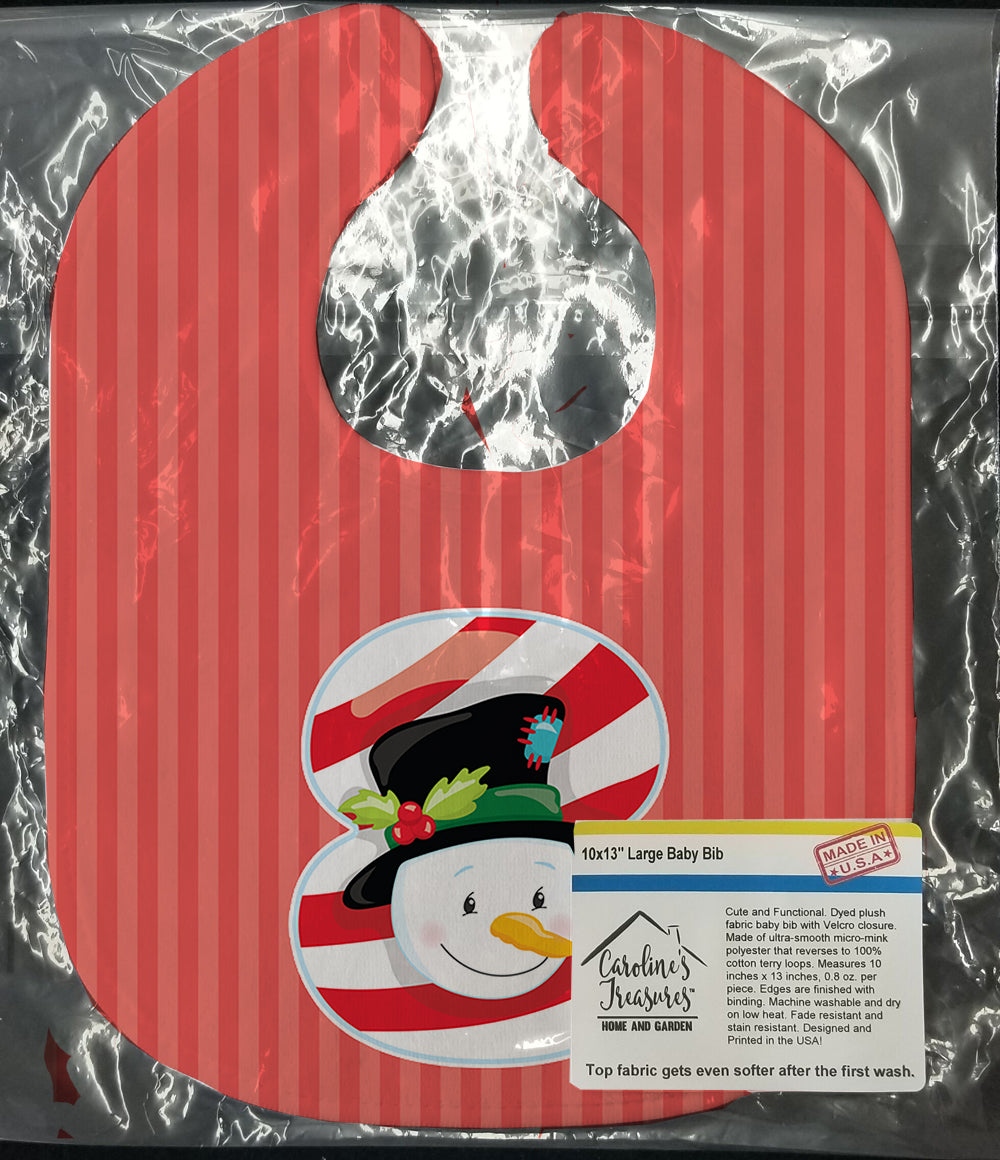 Christmas Month 8 Snowman Baby Bib BB8694BIB - the-store.com
