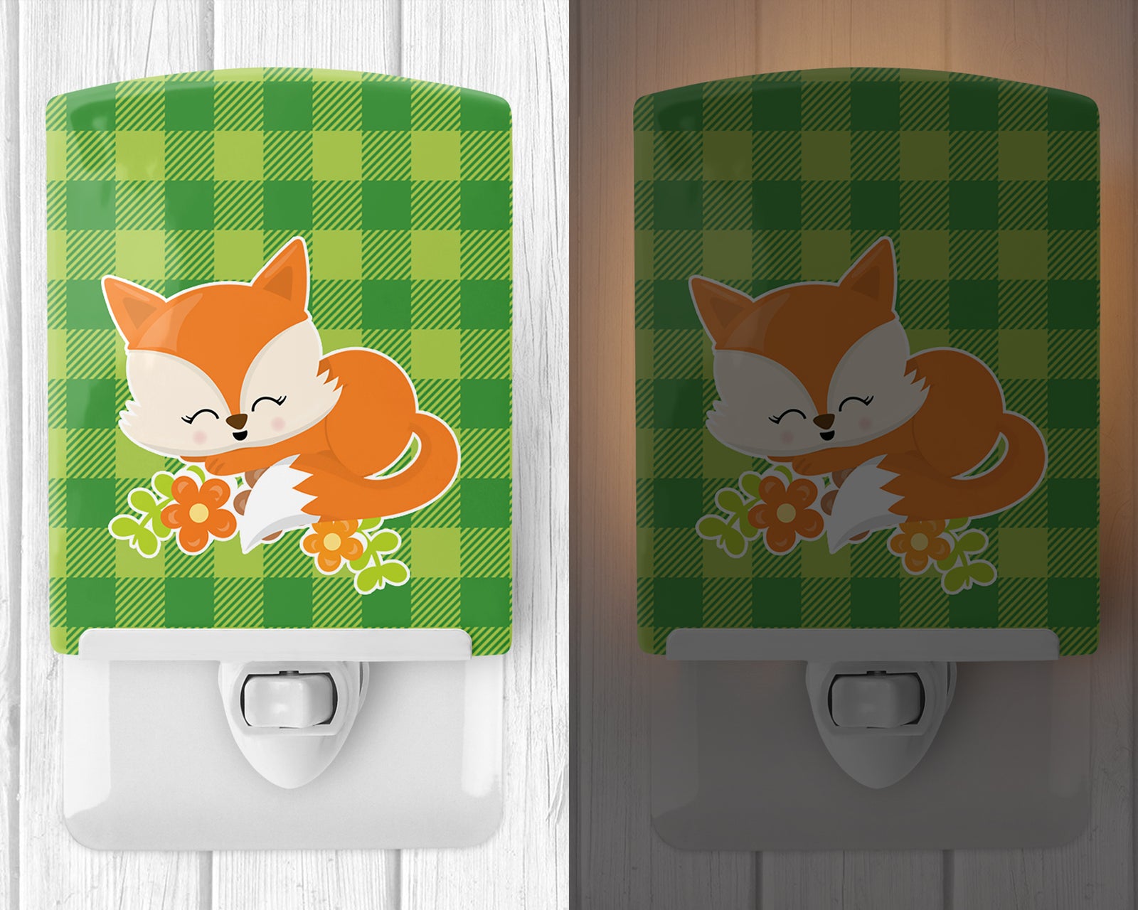 Caroline's Treasures Foxie Fox Ceramic Night Light BB8714CNL