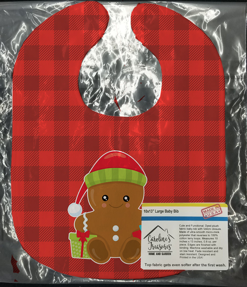 Christmas Gingerbread Presents Baby Bib BB8778BIB - the-store.com
