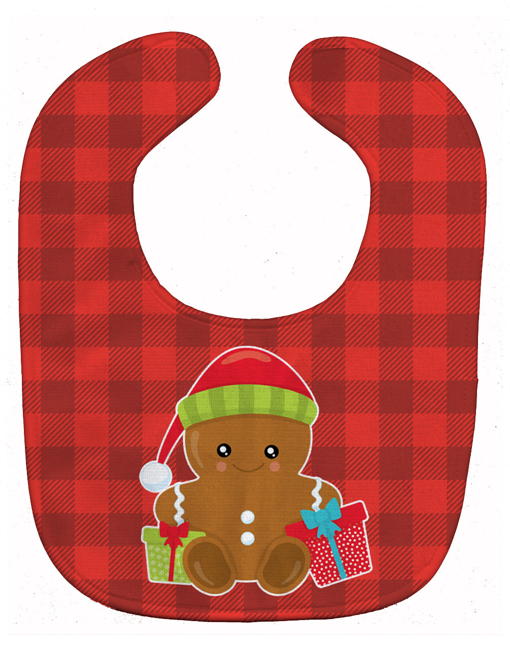 Christmas Gingerbread Presents Baby Bib BB8778BIB - the-store.com