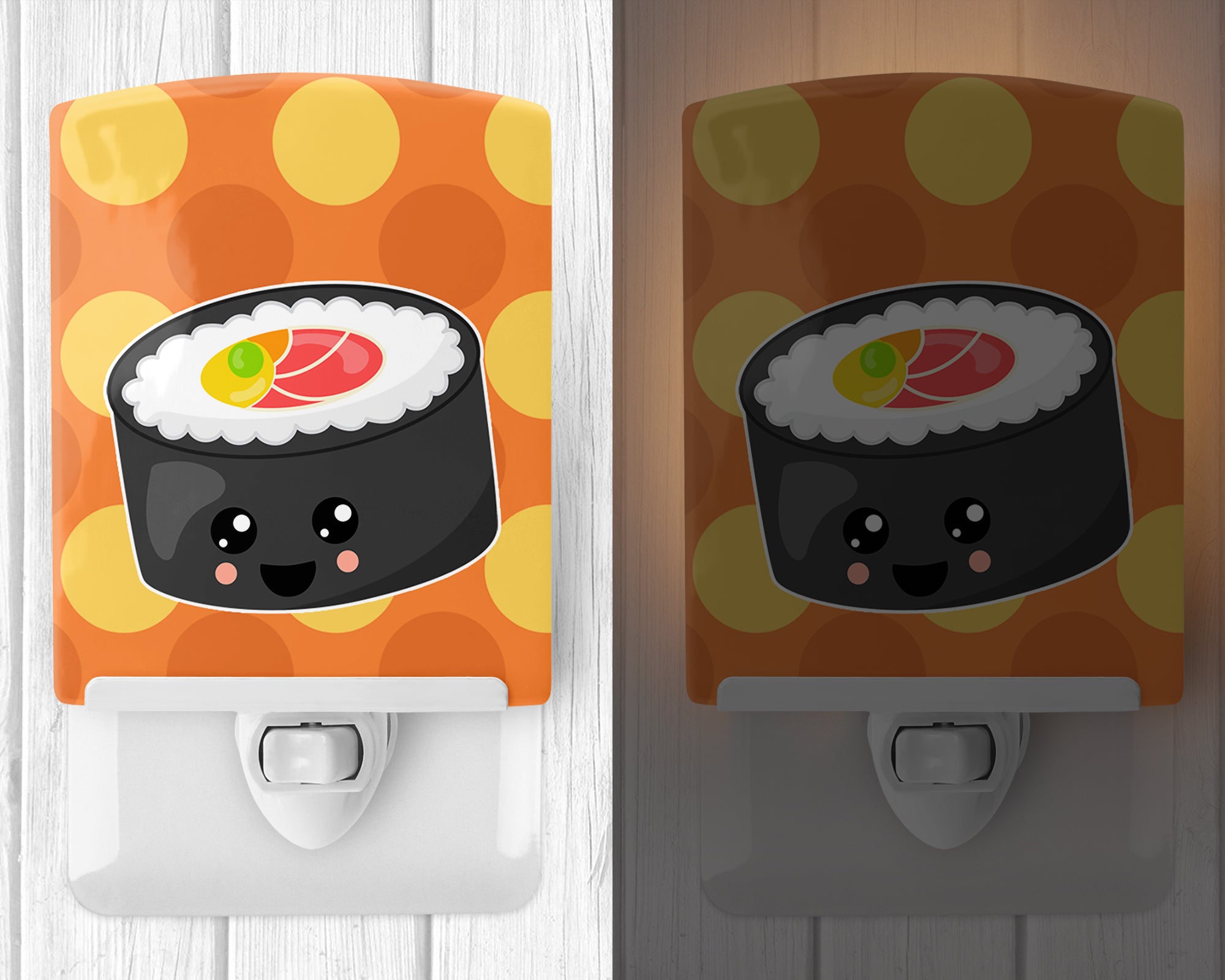 Sushi Roll with Face Ceramic Night Light BB8802CNL - the-store.com