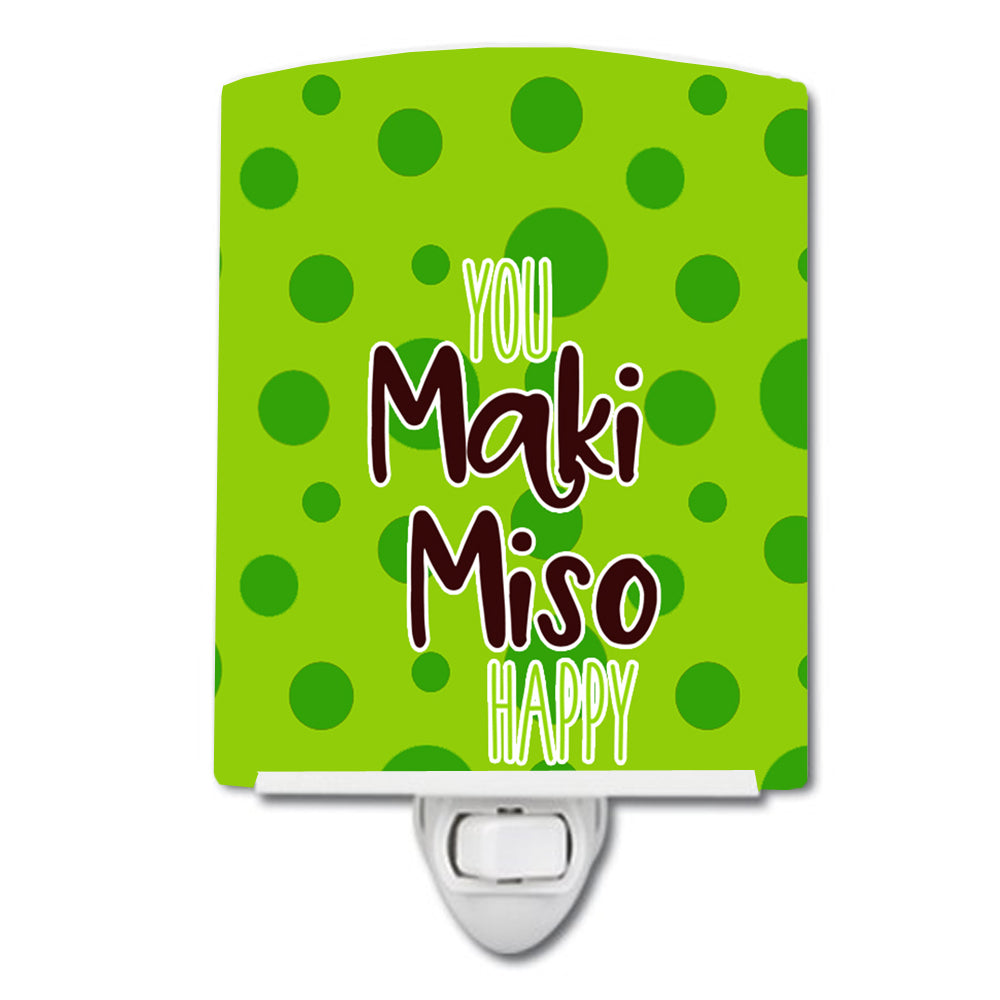 Sushi You Maki Miso Happy Ceramic Night Light BB8813CNL - the-store.com