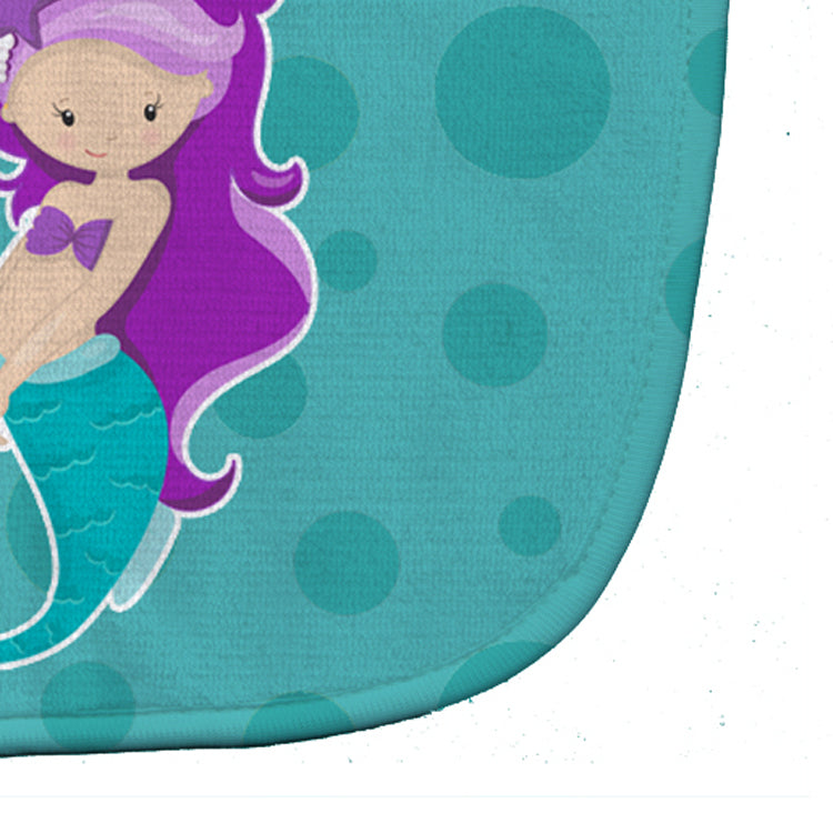 Beach Mermaid Purple Hair Baby Bib BB8826BIB - the-store.com