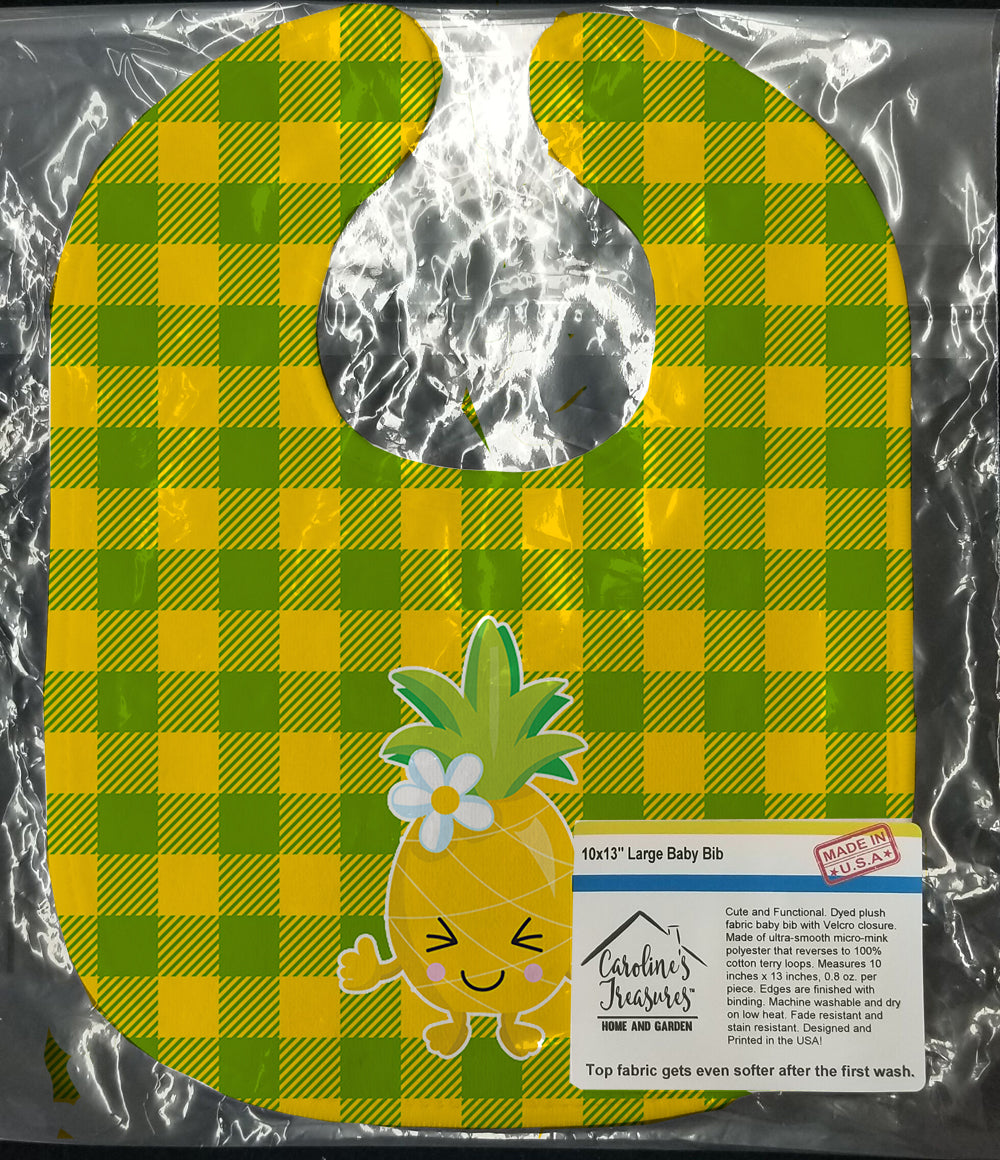 Pineapple Blinky Face Baby Bib BB8960BIB - the-store.com