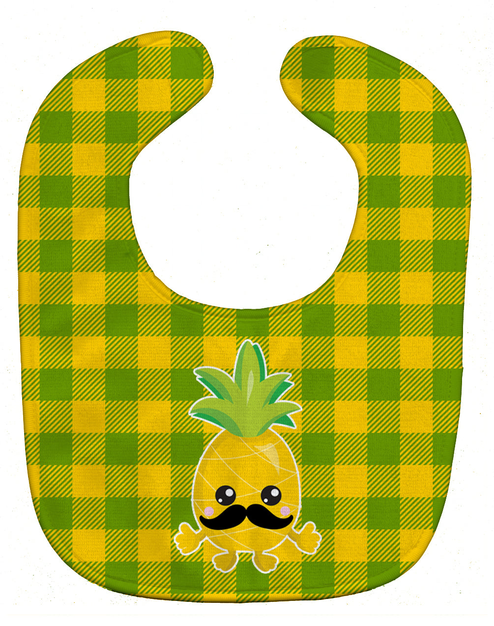 Pineapple Moustache Face Baby Bib BB8962BIB - the-store.com