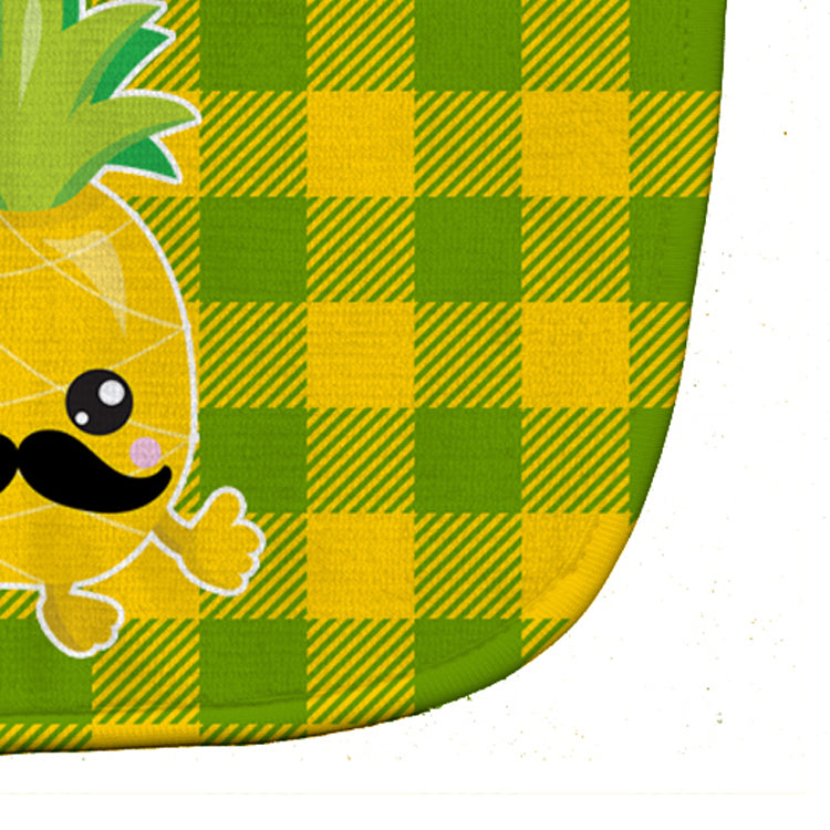 Pineapple Moustache Face Baby Bib BB8962BIB - the-store.com