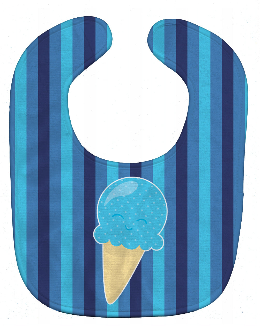 Ice Cream Cone Blue Baby Bib BB9062BIB - the-store.com