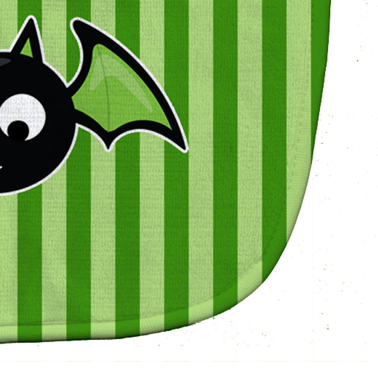Halloween Bat Green Stripes Baby Bib BB9110BIB - the-store.com