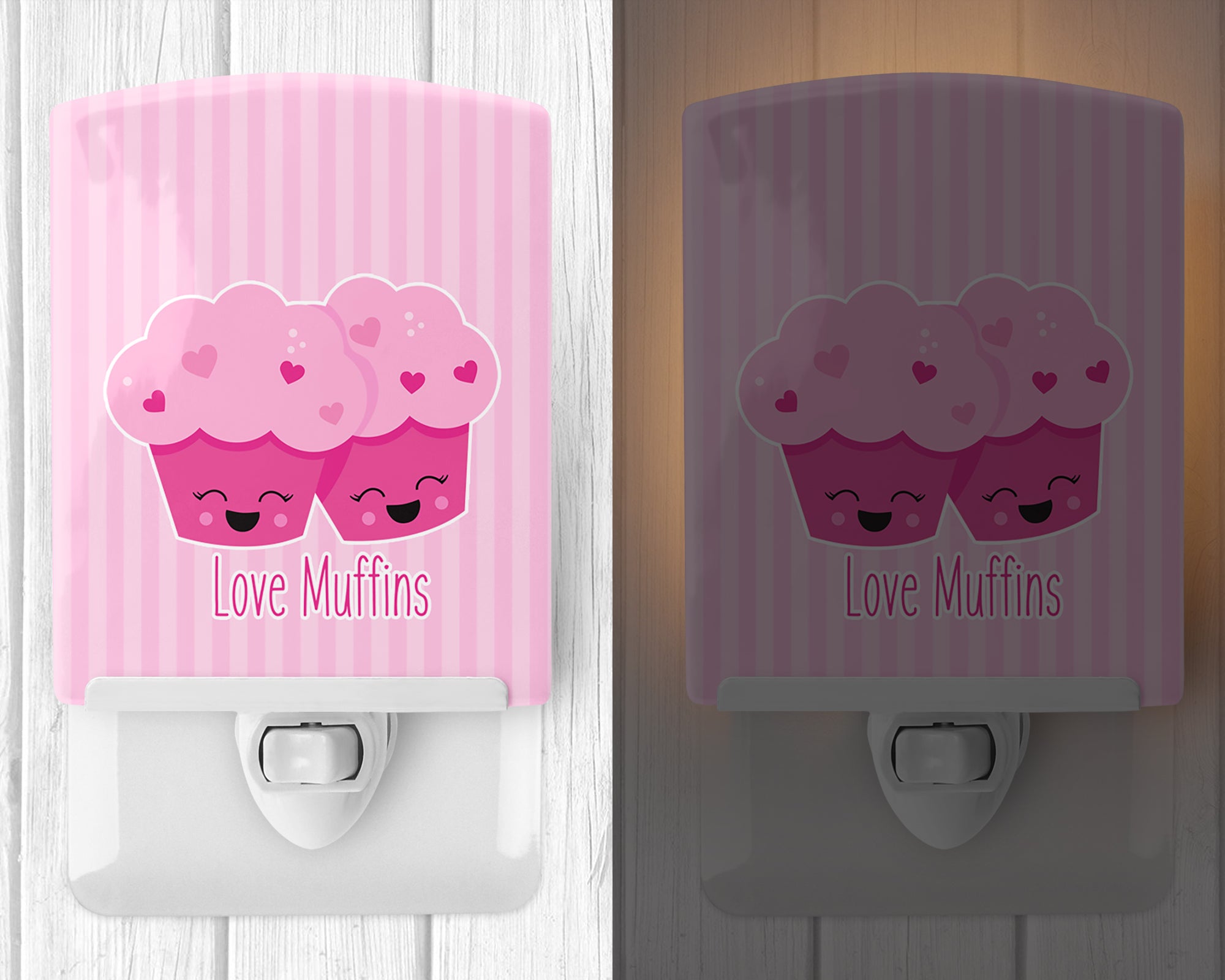 Love Muffins Ceramic Night Light BB9127CNL - the-store.com