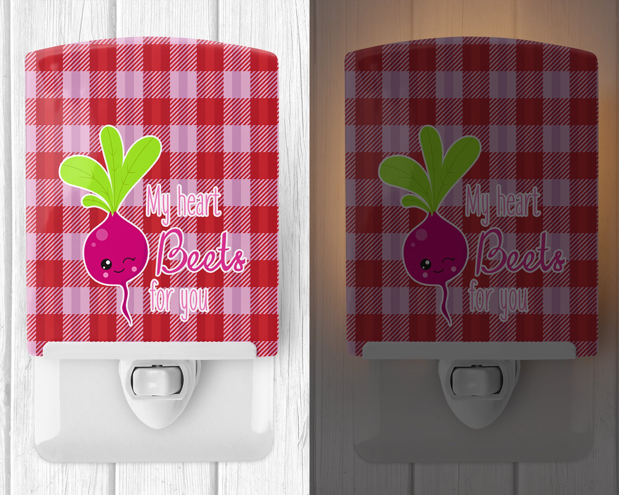 My heart Beets for You Ceramic Night Light BB9132CNL - the-store.com