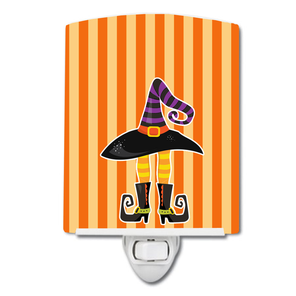 Halloween Witch&#39;s Hat and Legs Ceramic Night Light BB9161CNL - the-store.com
