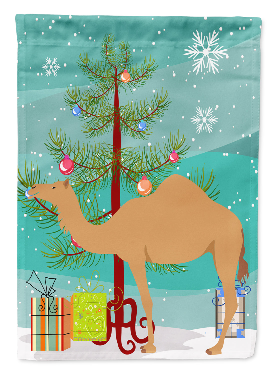 Arabian Camel Dromedary Christmas Flag Garden Size BB9184GF
