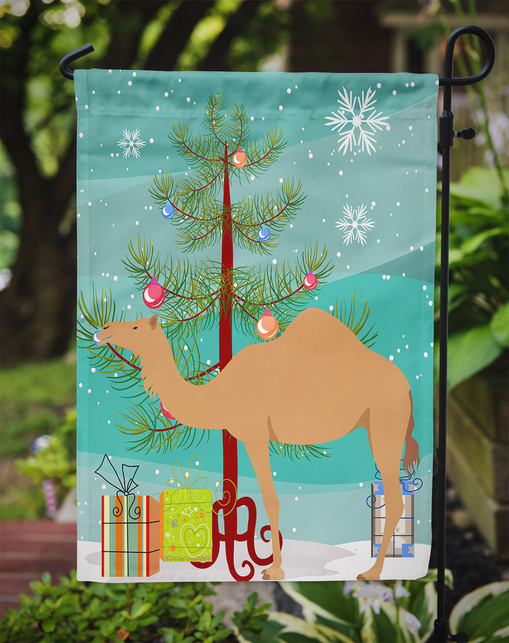 Arabian Camel Dromedary Christmas Flag Garden Size BB9184GF