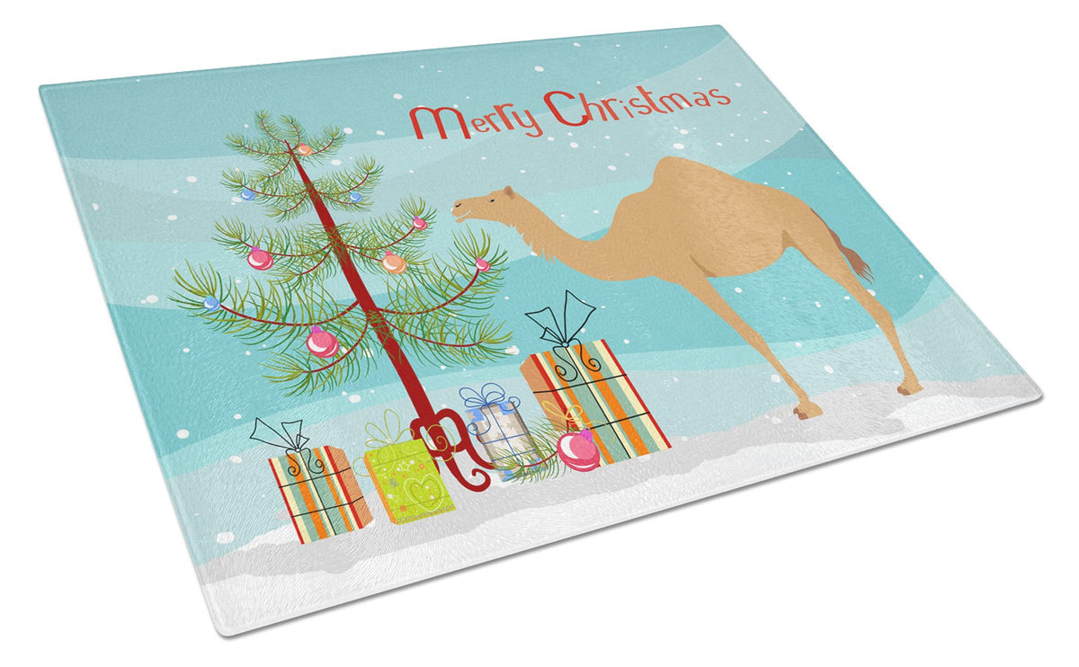 Arabian Camel Dromedary Christmas Glass Cutting Board Large BB9184LCB by Caroline&#39;s Treasures