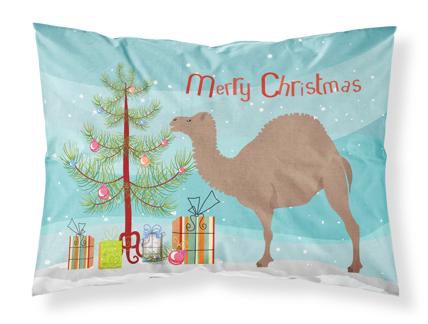 F1 Hybrid Camel Christmas Fabric Standard Pillowcase BB9186PILLOWCASE by Caroline's Treasures