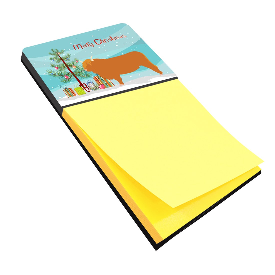 Highland Cow Christmas Sticky Note Holder BB9187SN by Caroline&#39;s Treasures