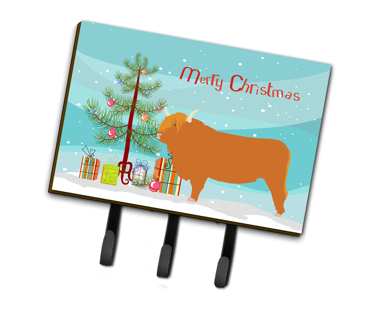 Highland Cow Christmas Leash or Key Holder BB9187TH68  the-store.com.