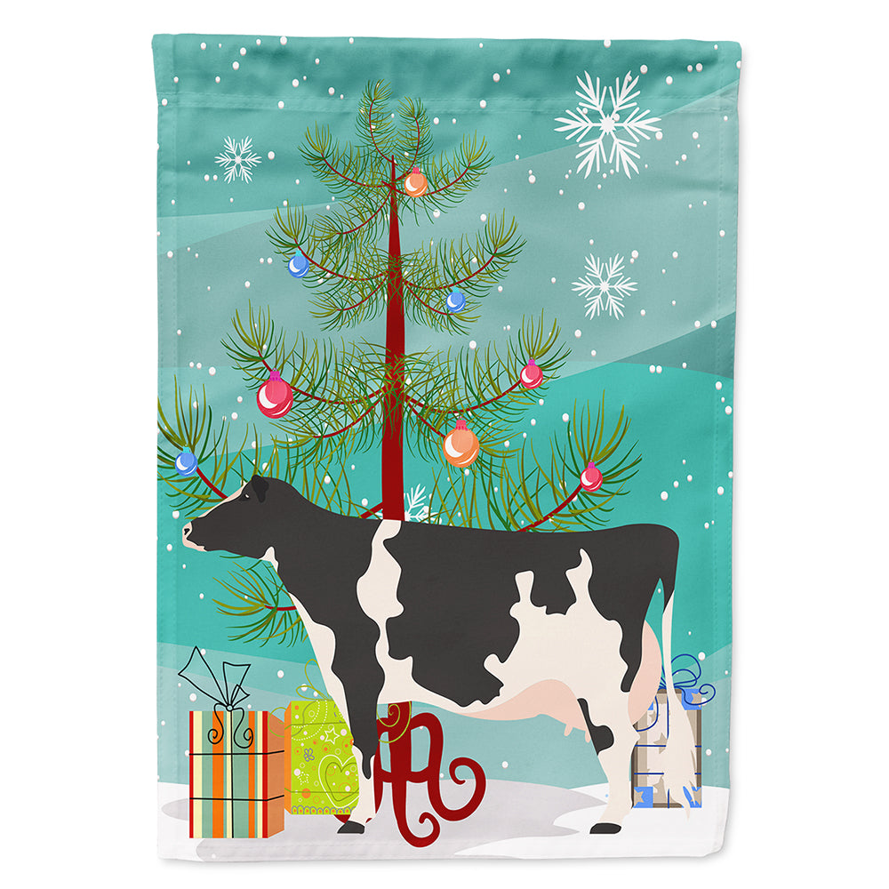 Holstein Cow Christmas Flag Canvas House Size BB9189CHF