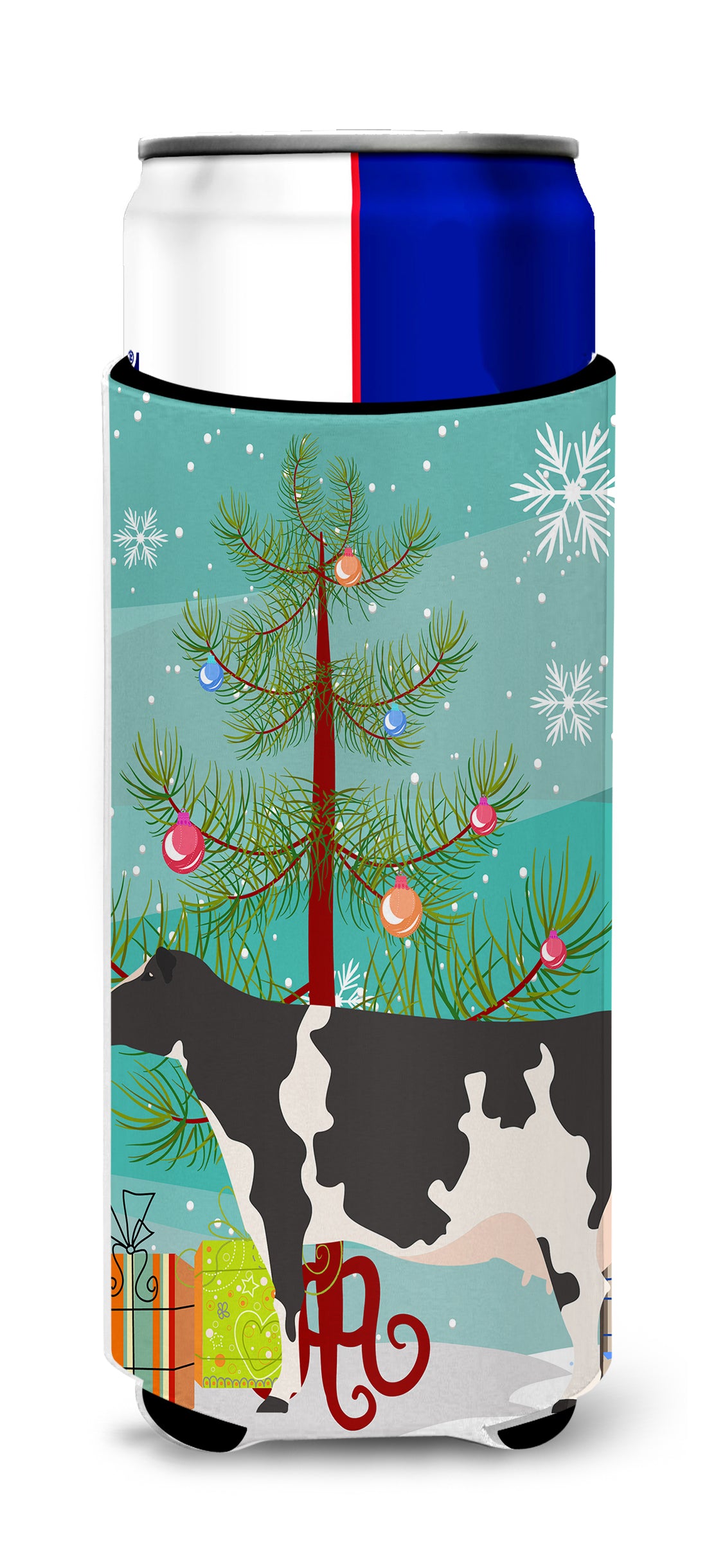 Holstein Cow Christmas  Ultra Hugger for slim cans BB9189MUK  the-store.com.