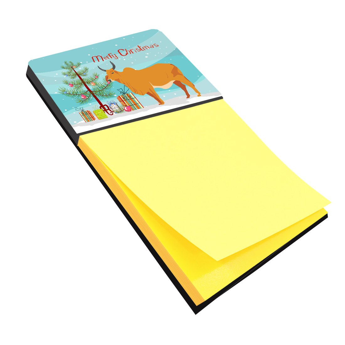 Zebu Indicine Cow Christmas Sticky Note Holder BB9192SN by Caroline&#39;s Treasures