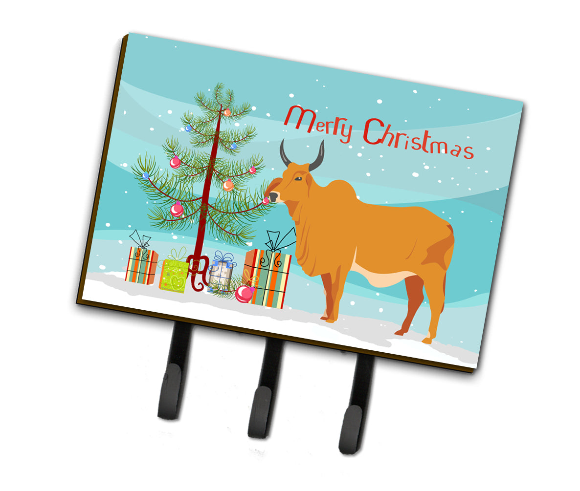 Zebu Indicine Cow Christmas Leash or Key Holder BB9192TH68