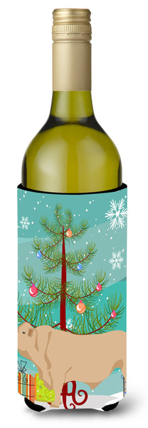 Charolais Cow Christmas Wine Bottle Beverge Insulator Hugger BB9193LITERK by Caroline's Treasures