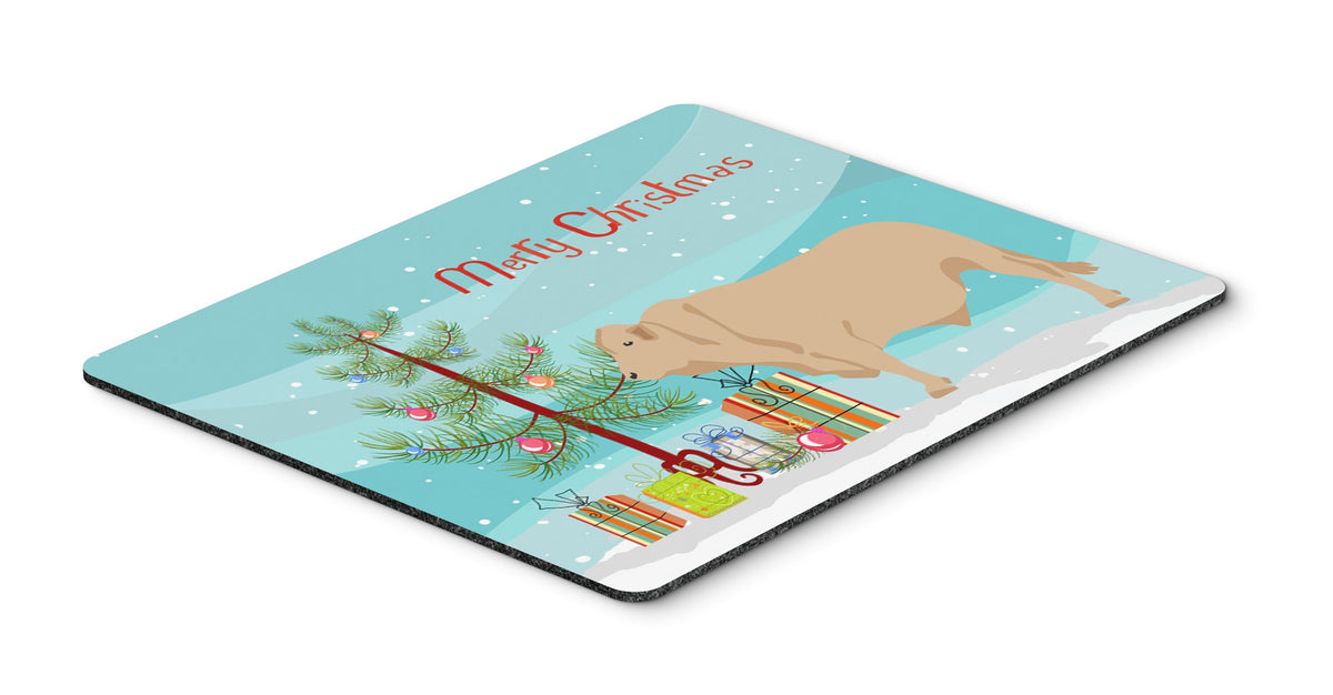 Charolais Cow Christmas Mouse Pad, Hot Pad or Trivet BB9193MP by Caroline&#39;s Treasures