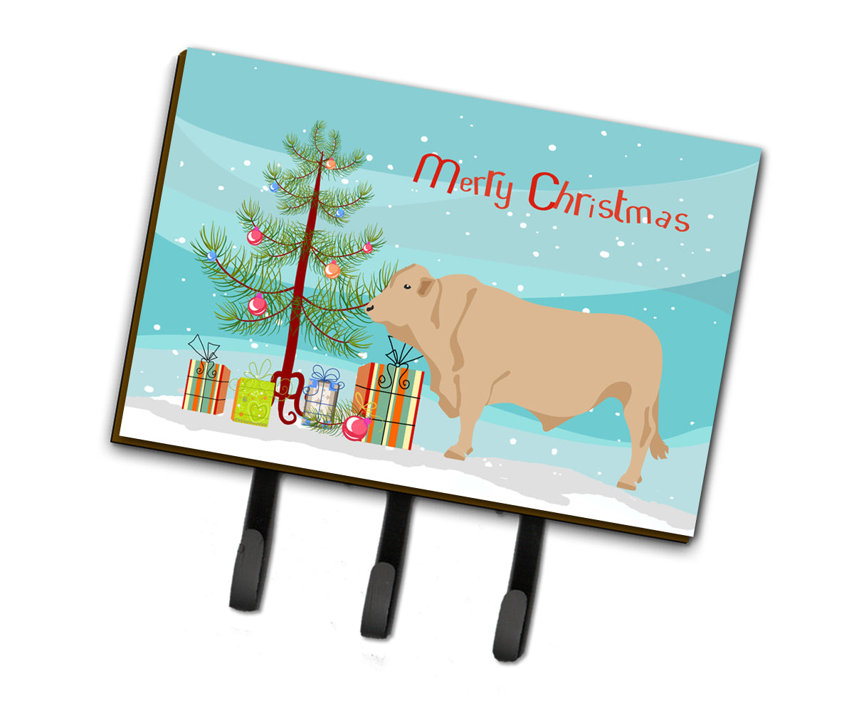 Charolais Cow Christmas Leash or Key Holder BB9193TH68