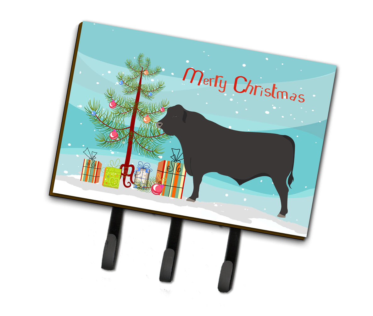 Black Angus Cow Christmas Leash or Key Holder BB9195TH68