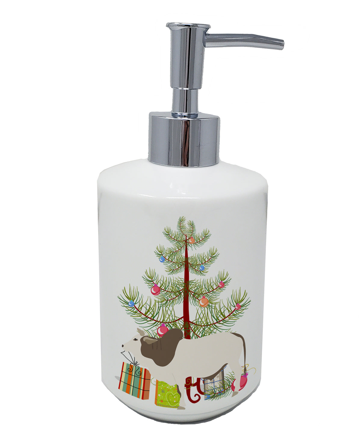 Buy this Malvi Cow Christmas Ceramic Soap Dispenser