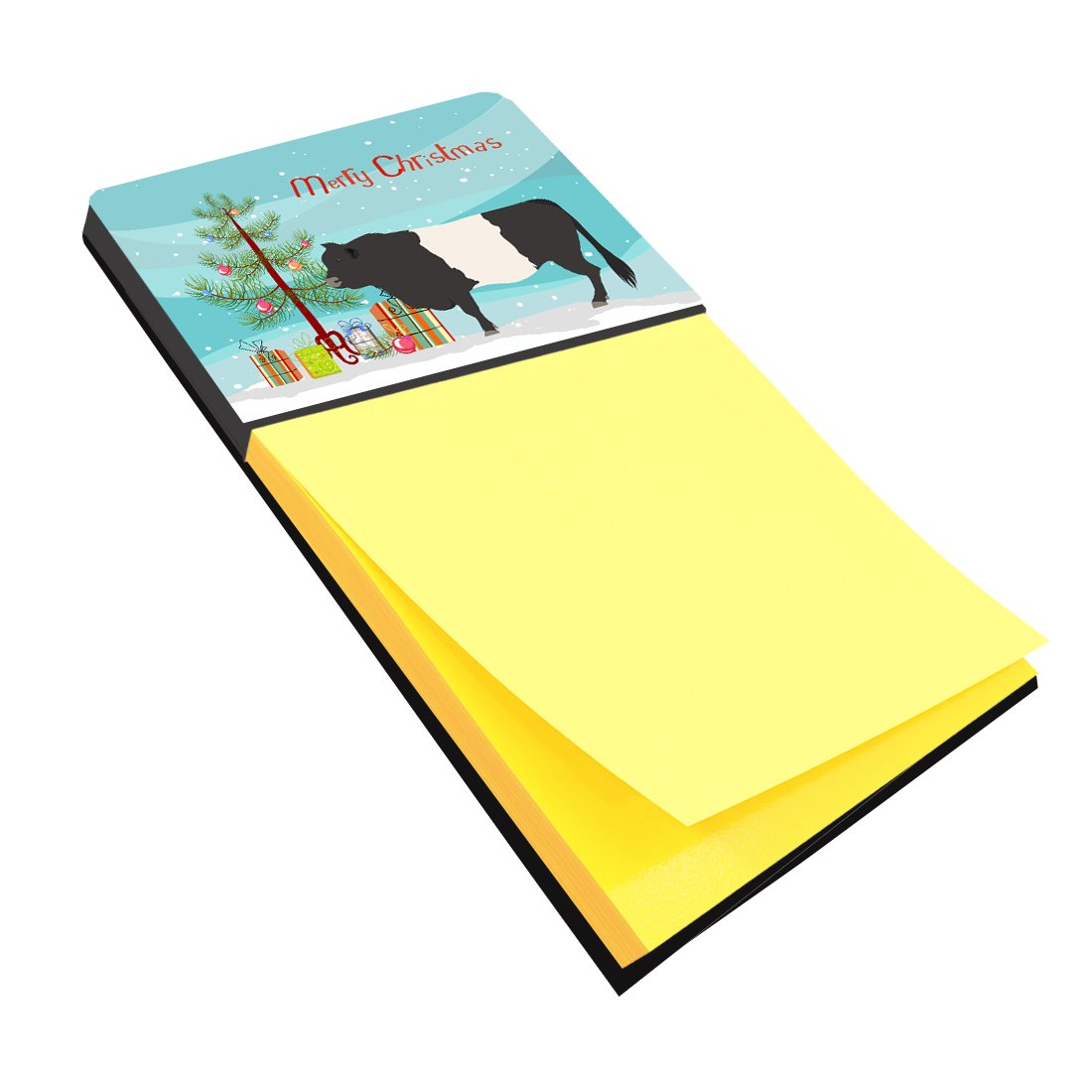 Belted Galloway Cow Christmas Sticky Note Holder BB9198SN by Caroline&#39;s Treasures