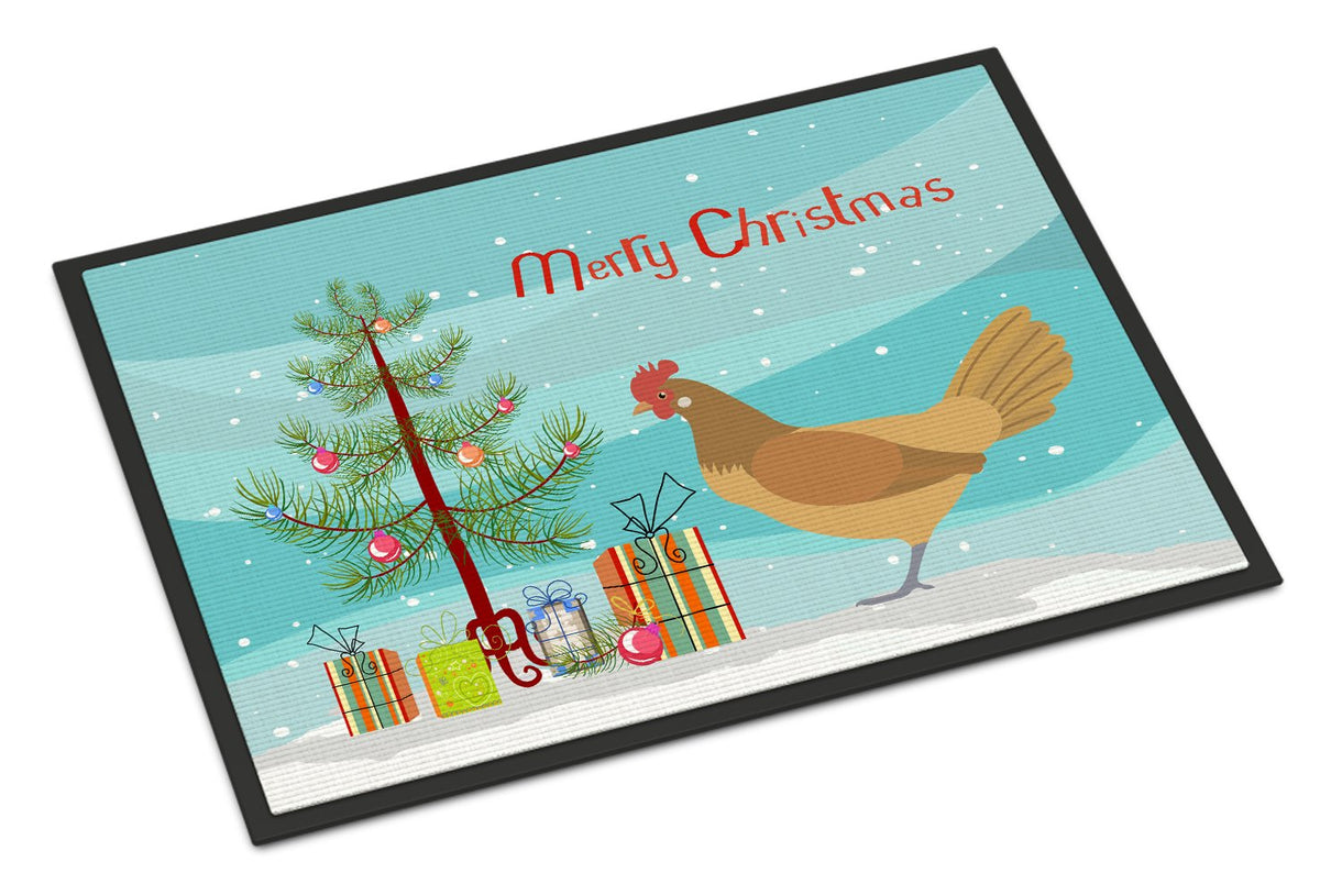 Frisian Friesian Chicken Christmas Indoor or Outdoor Mat 24x36 BB9199JMAT by Caroline&#39;s Treasures
