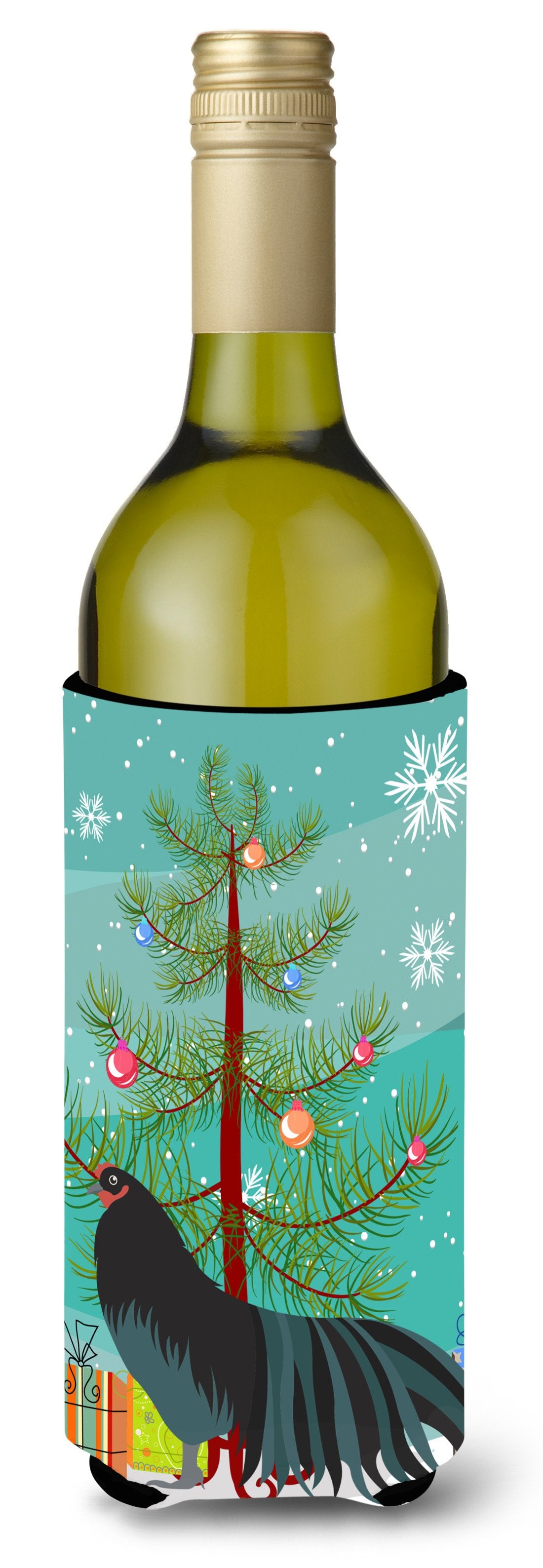 Sumatra Chicken Christmas Wine Bottle Beverge Insulator Hugger BB9200LITERK by Caroline&#39;s Treasures