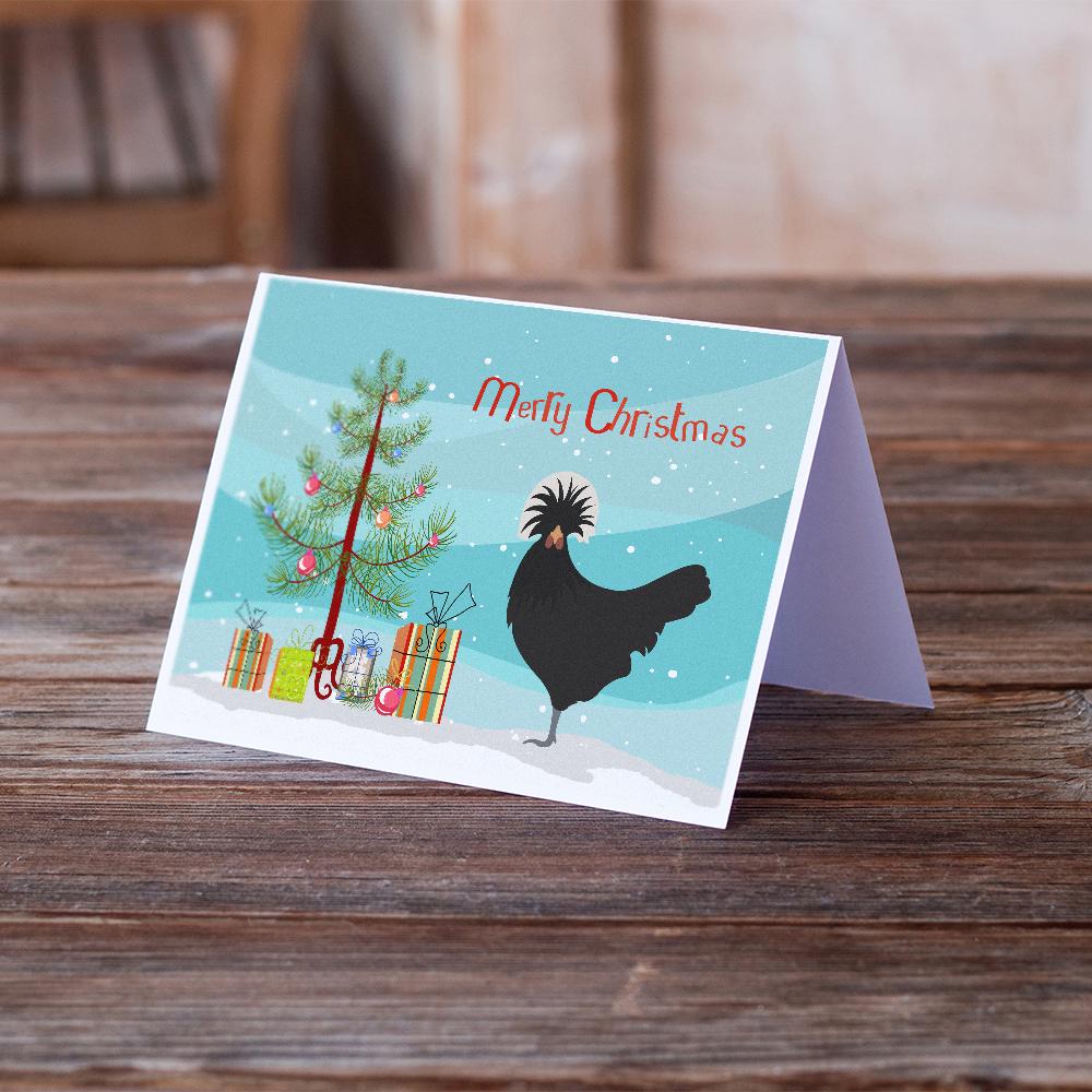 Polish Poland Chicken Christmas Greeting Cards and Envelopes Pack of 8 - the-store.com